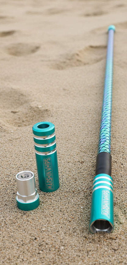 Game Changer LED Whip with Striking Teal Base (Single) Marshin Whips