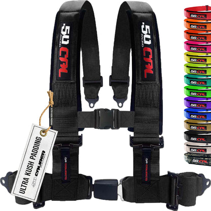 Pro Series 2" & 3" 4 point Harness with push button release