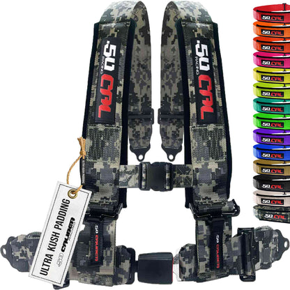 Pro Series 2" & 3" 4 point Harness with push button release
