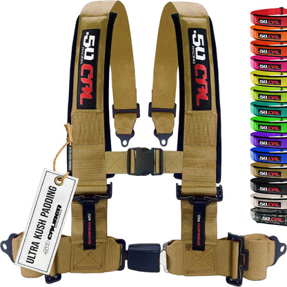 Pro Series 2" & 3" 4 point Harness with push button release
