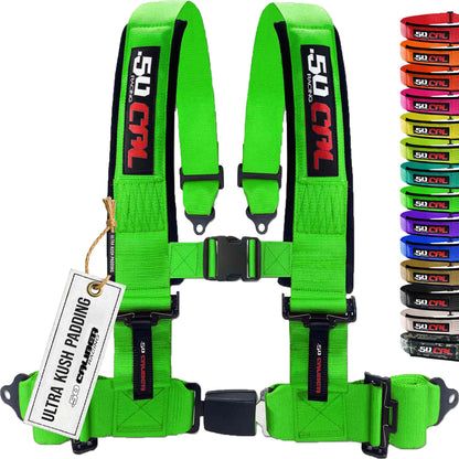 Pro Series 2" & 3" 4 point Harness with push button release