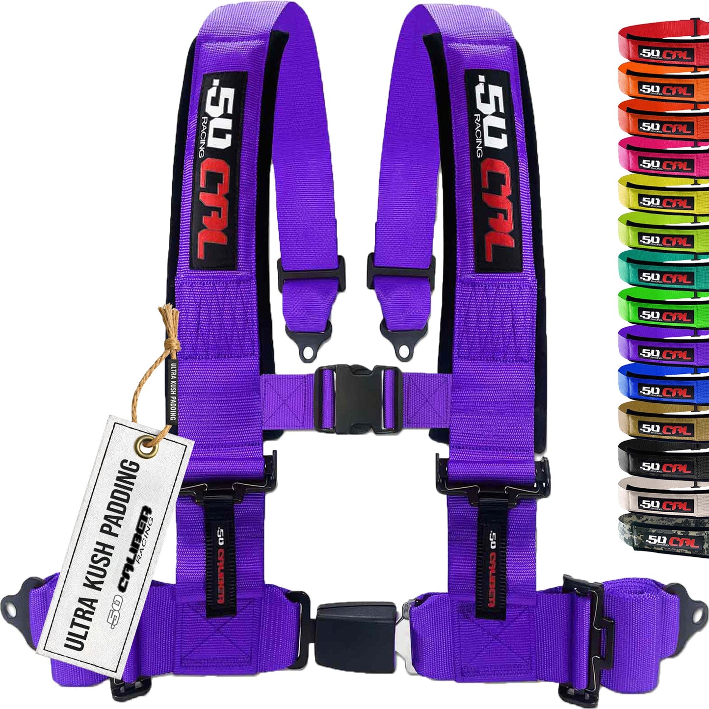 Pro Series 2" & 3" 4 point Harness with push button release
