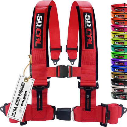 Pro Series 2" & 3" 4 point Harness with push button release