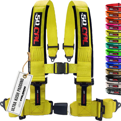 Pro Series 2" & 3" 4 point Harness with push button release