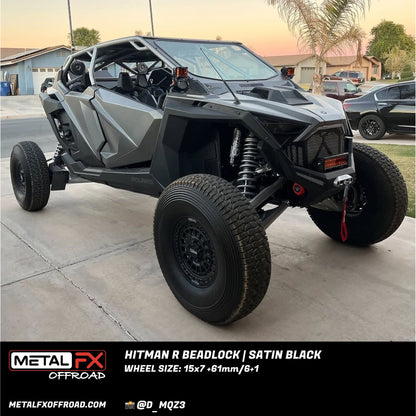 Hitman R UTV Beadlock Wheel (Satin Black) Metal FX Offroad