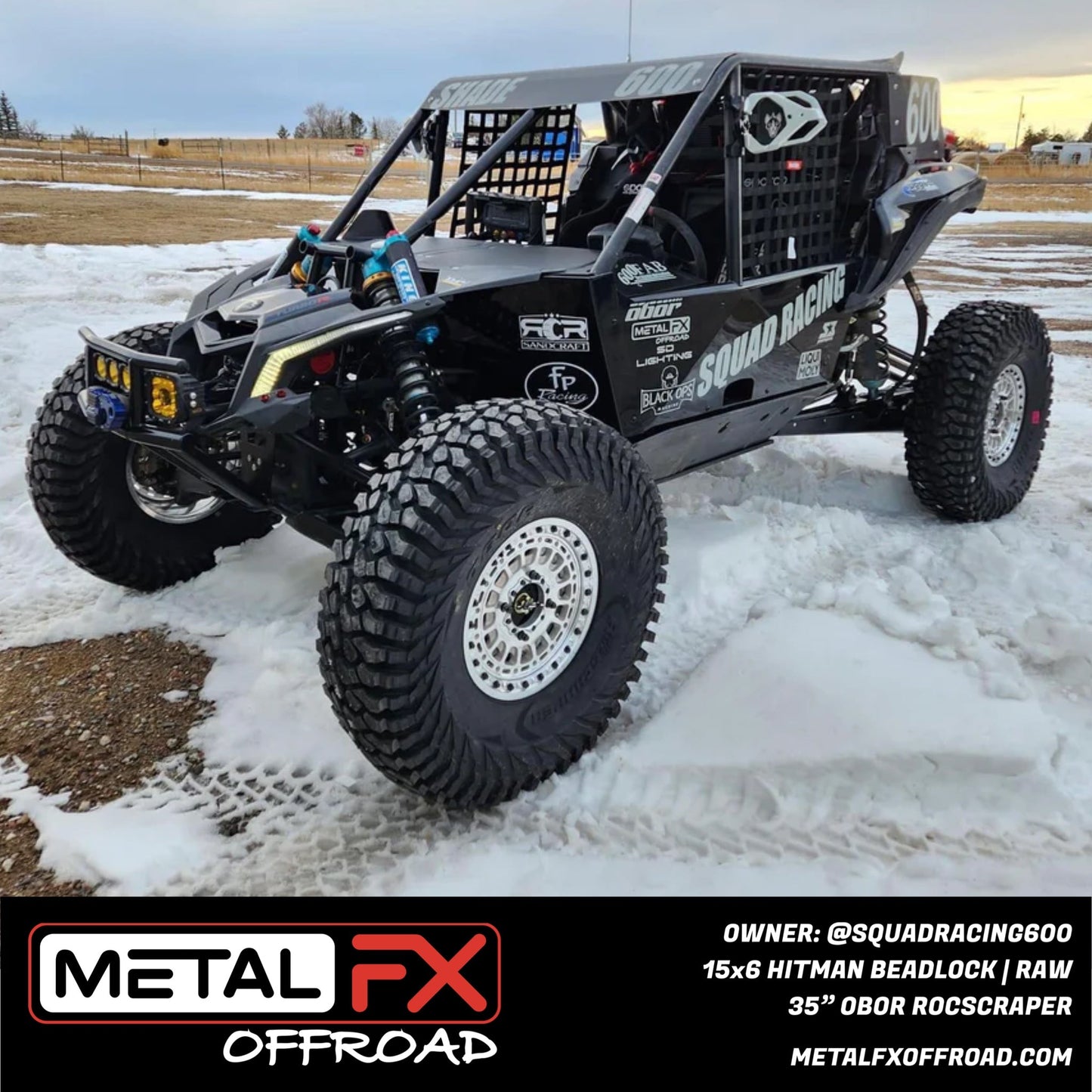 Hitman UTV Beadlock Wheel (Raw) Metal FX Offroad