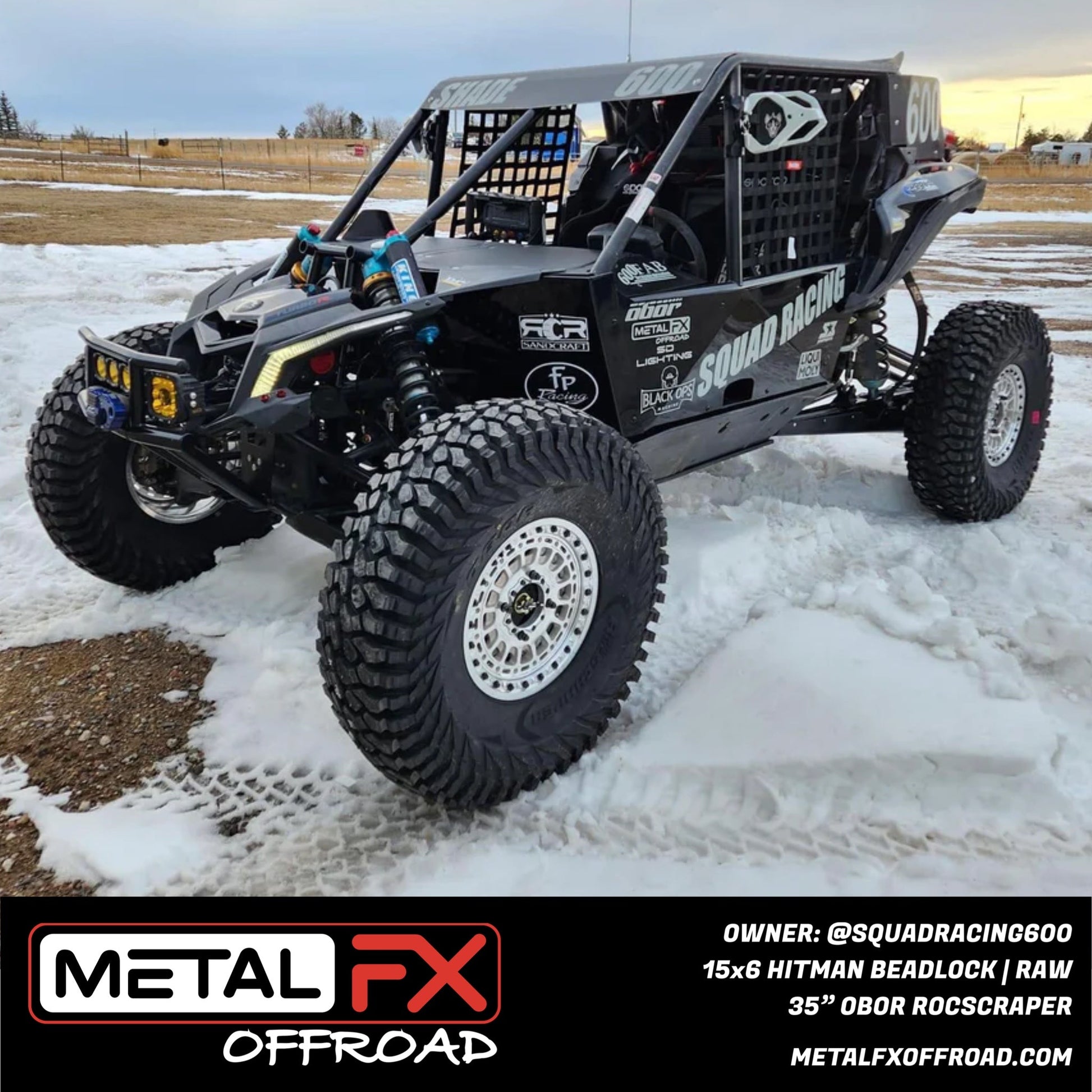 Hitman UTV Beadlock Wheel (Raw) Metal FX Offroad