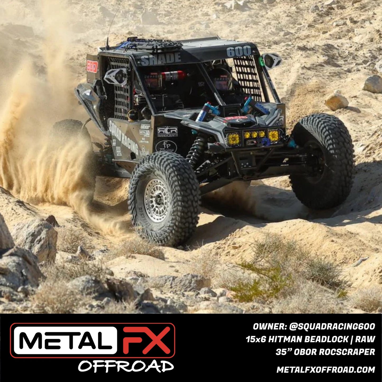 Hitman UTV Beadlock Wheel (Raw) Metal FX Offroad