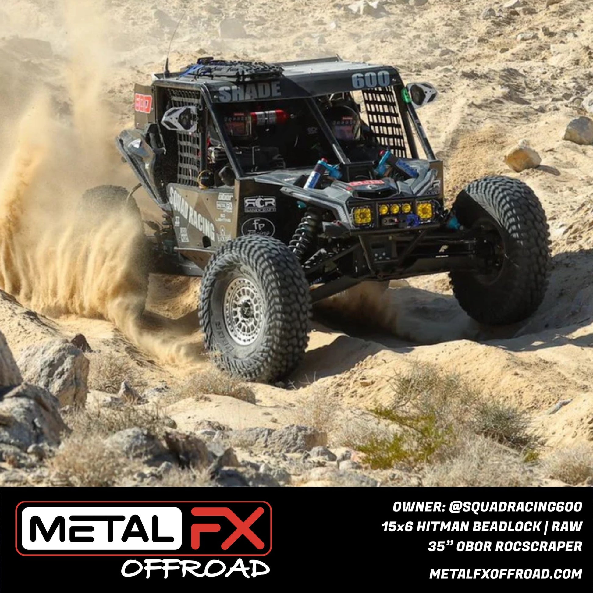 Hitman UTV Beadlock Wheel (Raw) Metal FX Offroad