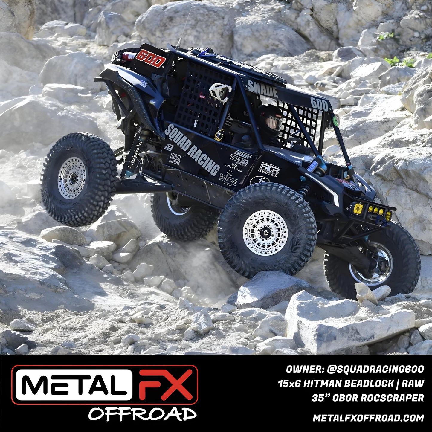 Hitman UTV Beadlock Wheel (Raw) Metal FX Offroad