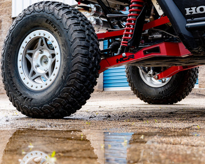 HCR RACING TAL-05400 HONDA TALON 1000R LONG TRAVEL SUSPENSION KIT on UTV with Off-Road Tires and Suspension.
