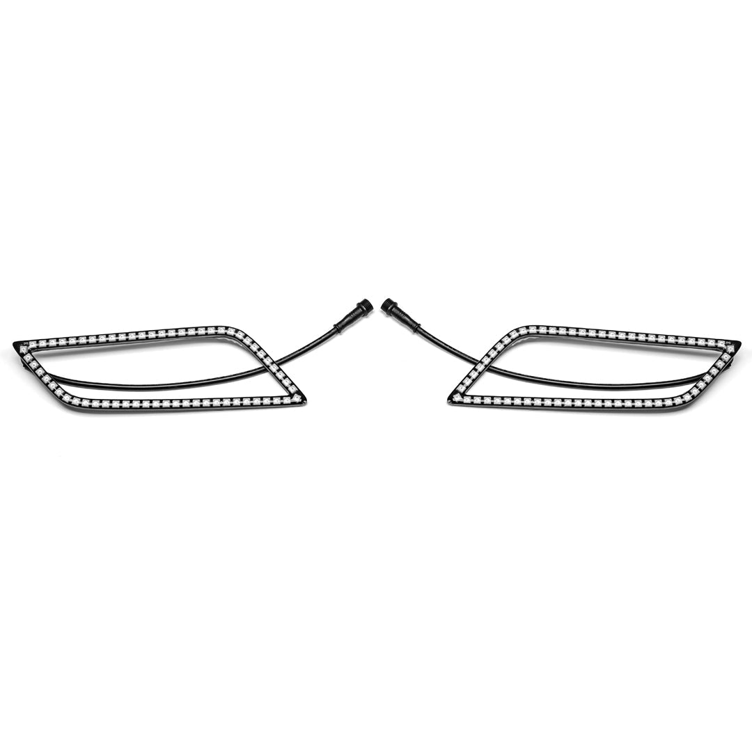 Honda Talon 187 Style Halos with Control Harness 5150 Whips