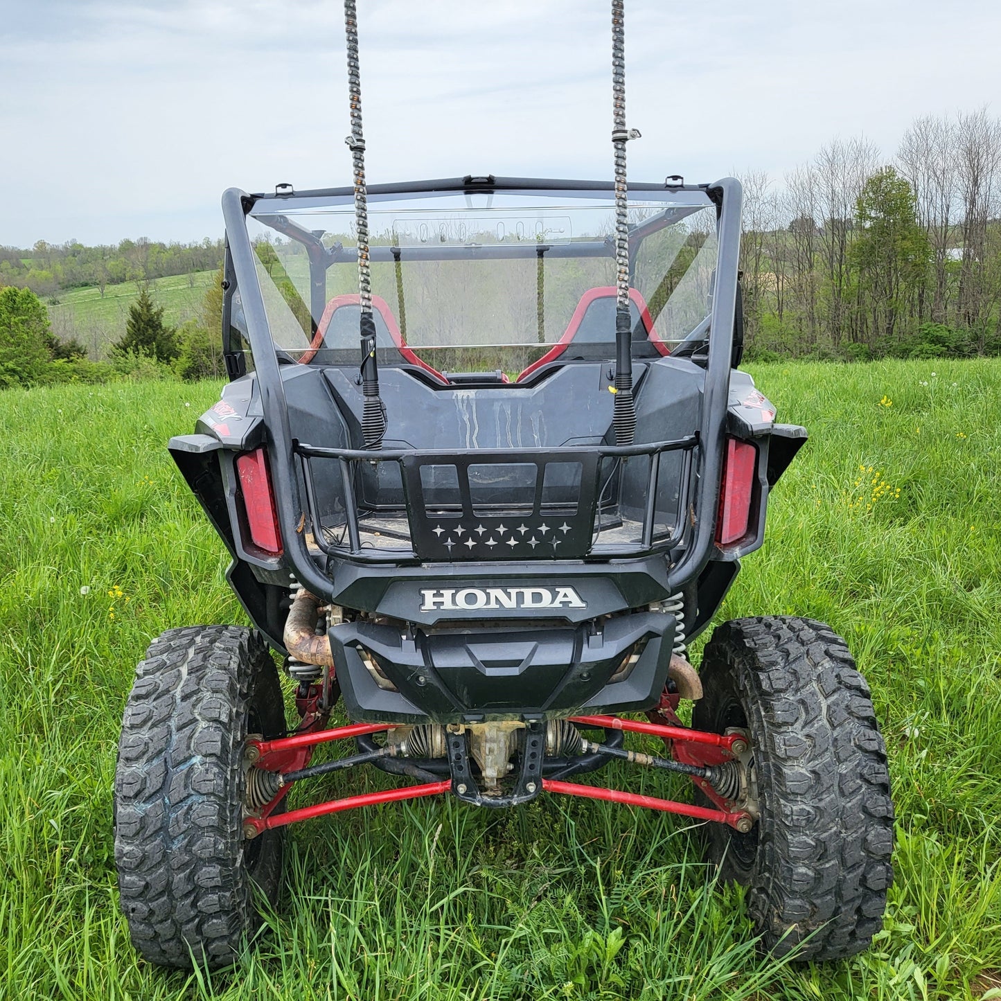 Honda Talon 2-Seat Polycarbonate Rear Windshield 3 Star UTV