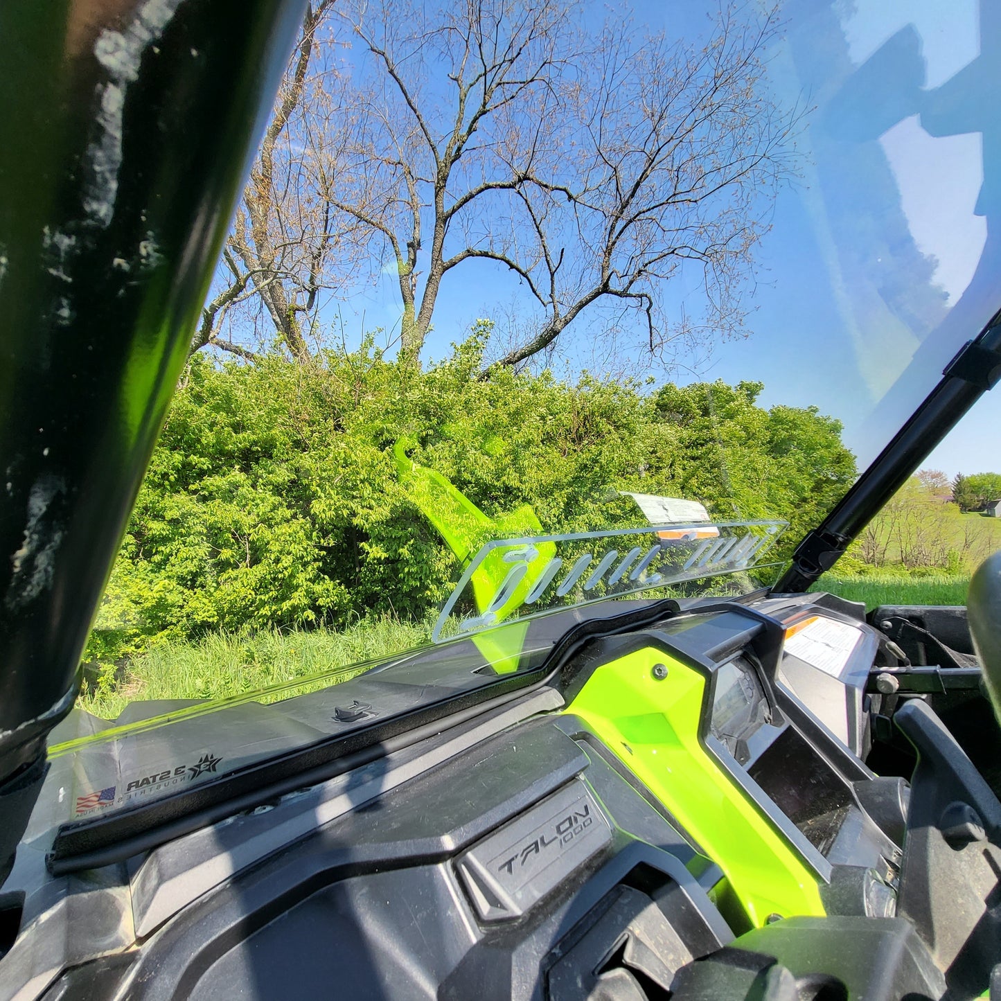 Honda Talon 4-Seat Polycarbonate Front Windshield 3 Star UTV
