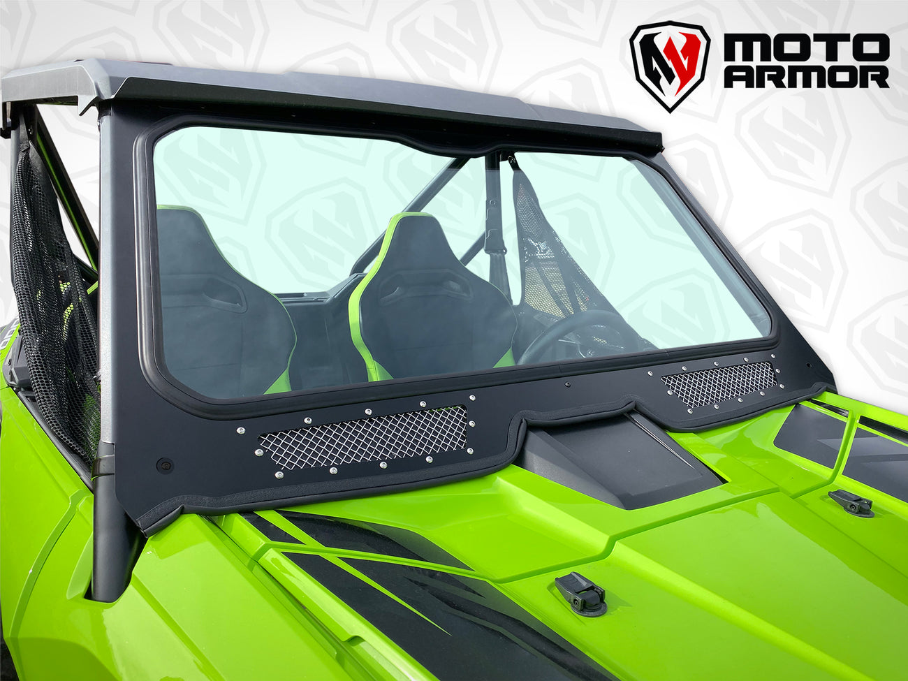 Honda Talon Vented Full Glass Windshield Moto Armor