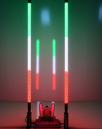 V2 LED Whip Set with Black Out Bases