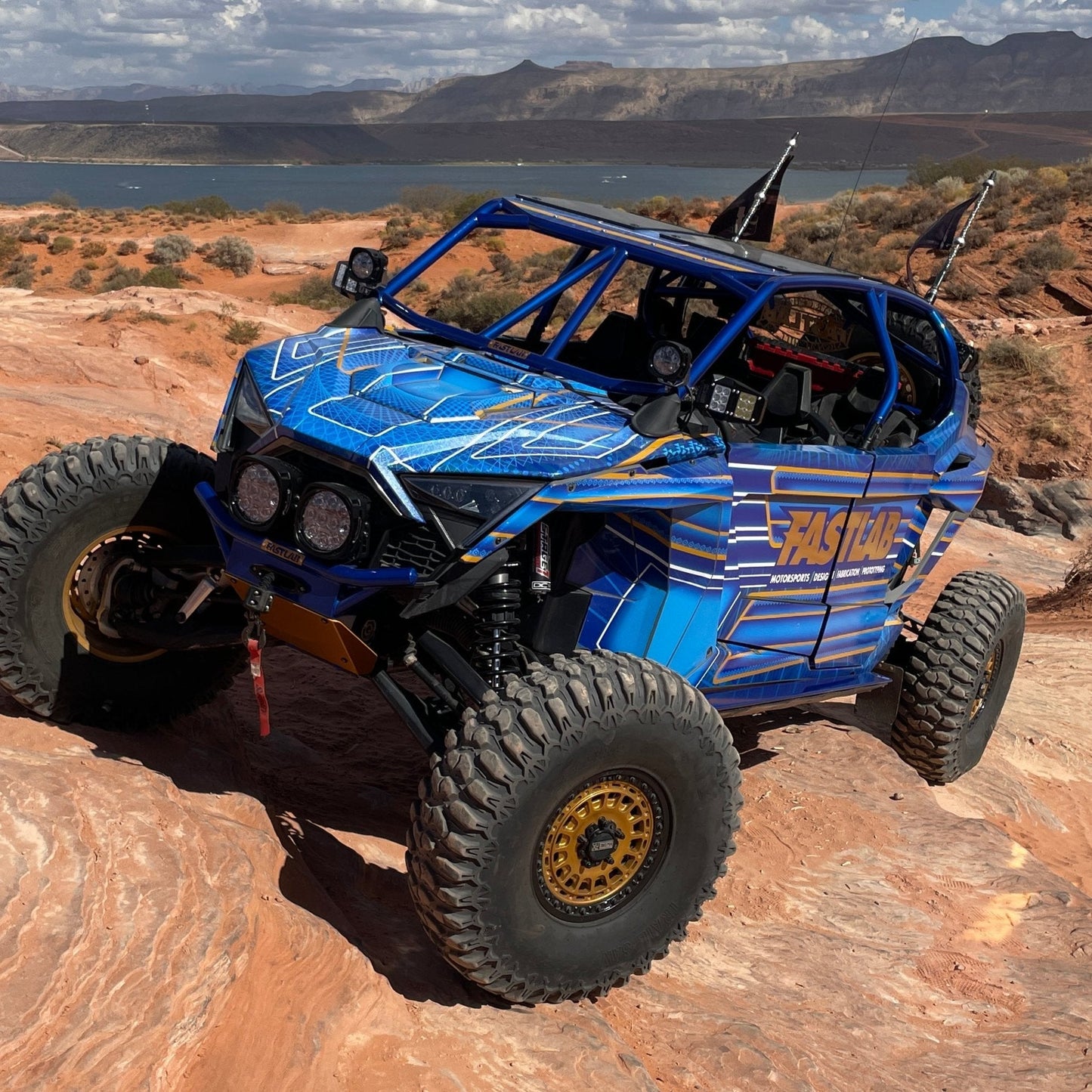 Polaris RZR Pro R / Pro XP / Turbo R 4-Seat Rock Slider Steps
