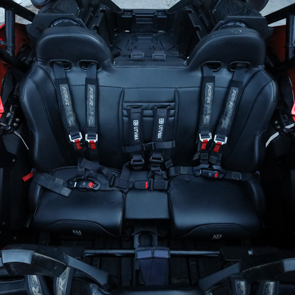 Polaris RZR Pro R / Pro XP / Turbo R Rear Bench Seat with Harnesses | UTVMA