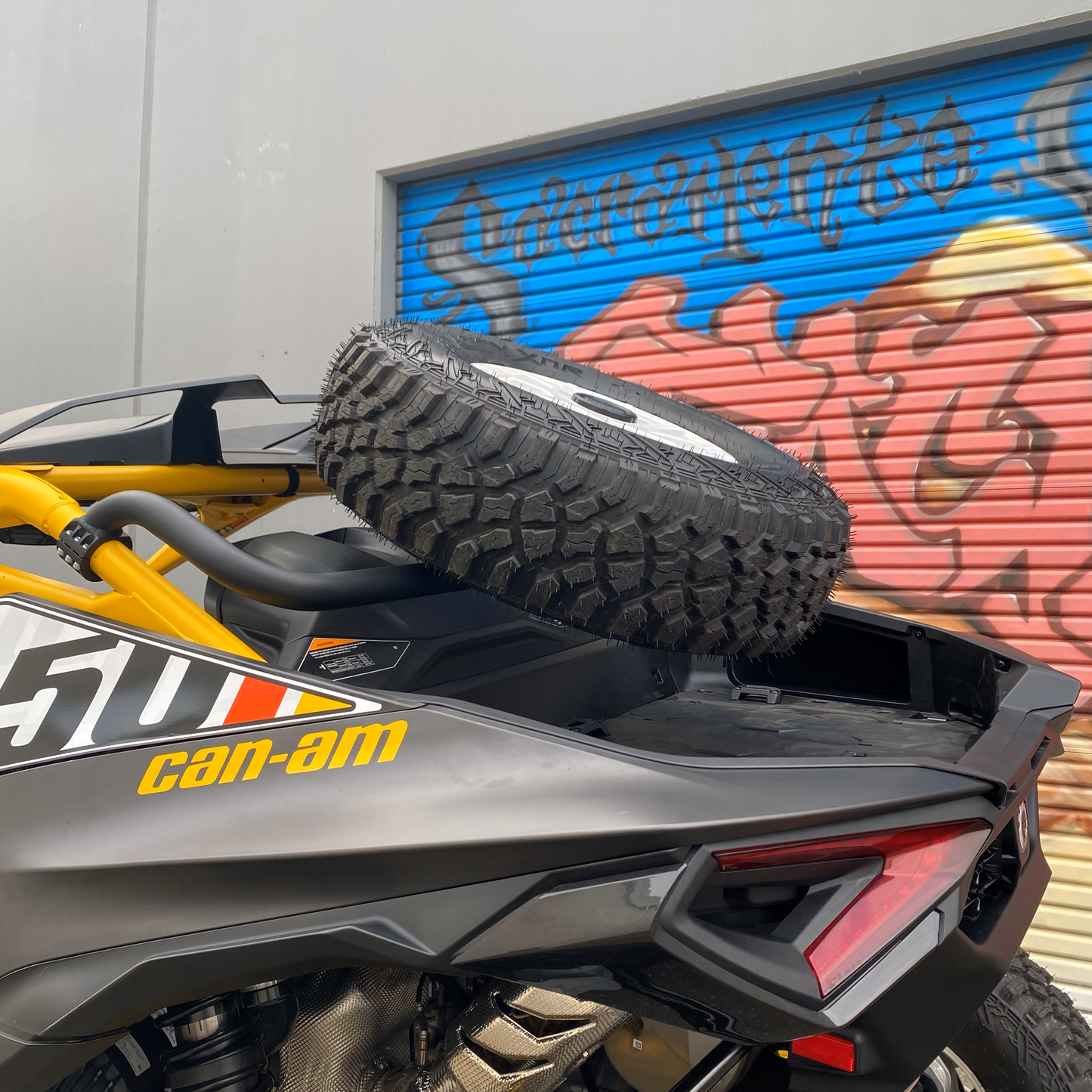 Can-Am Maverick R Dual Clamp Spare Tire Mount