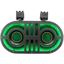Dual 8in PRO Roll Cage Sound Bar System with LED RGB Lights SxS - Installed View | DS18