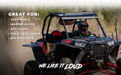 Dual 8" PRO Roll Cage Sound Bar System with LED RGB Lights