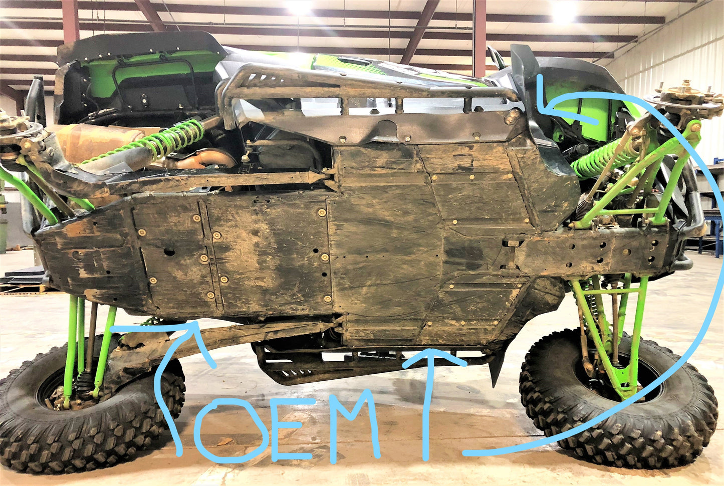 Kawasaki KRX (2023-2025) Full Skid Plate with Integrated Slider Nerfs Trail Armor