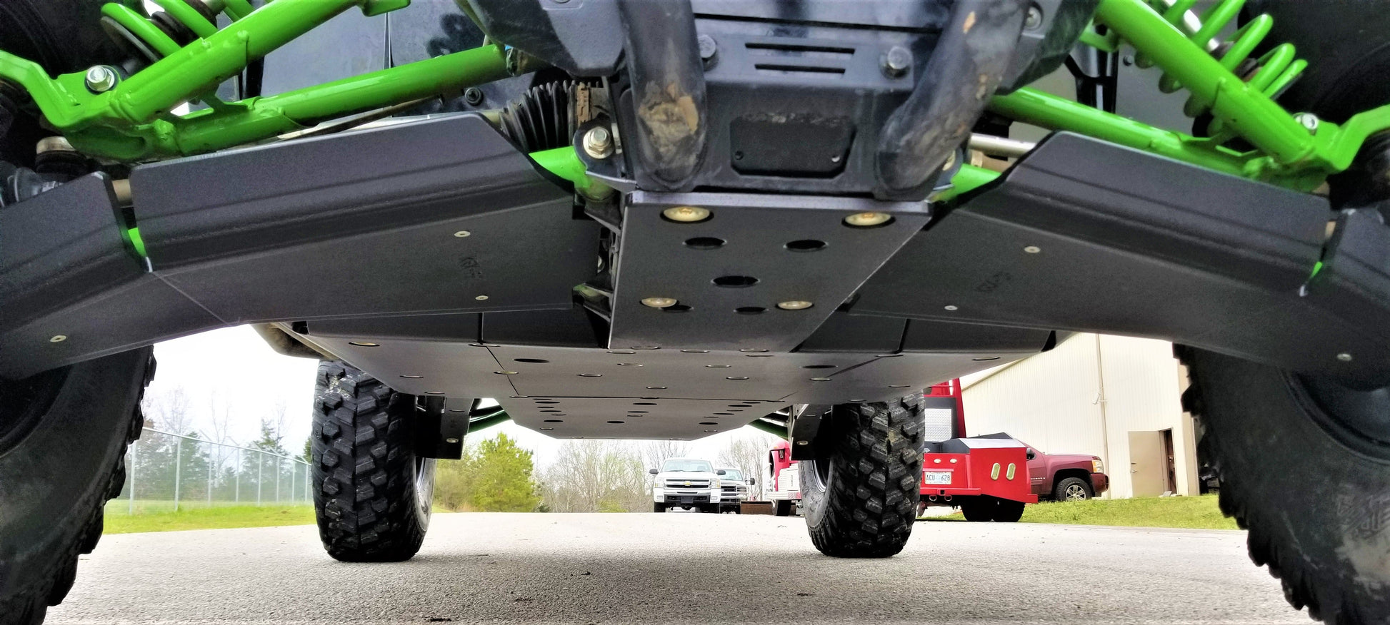 Kawasaki KRX (2023-2025) Full Skid Plate with Integrated Slider Nerfs Trail Armor