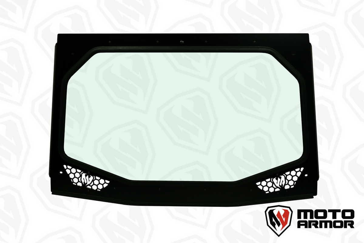 Kawasaki KRX Vented Full Glass Windshield Moto Armor