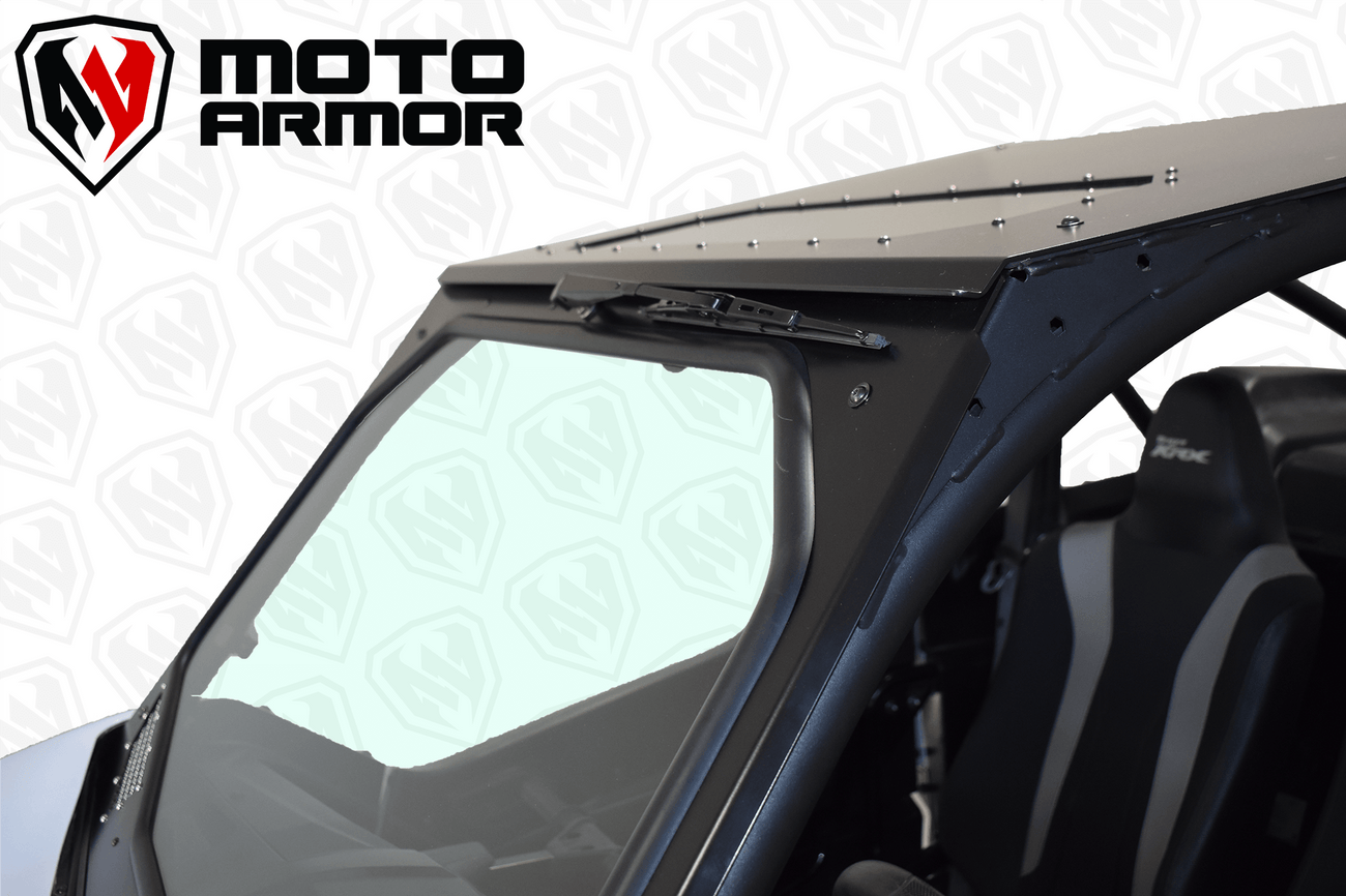 Kawasaki KRX Vented Full Glass Windshield Moto Armor