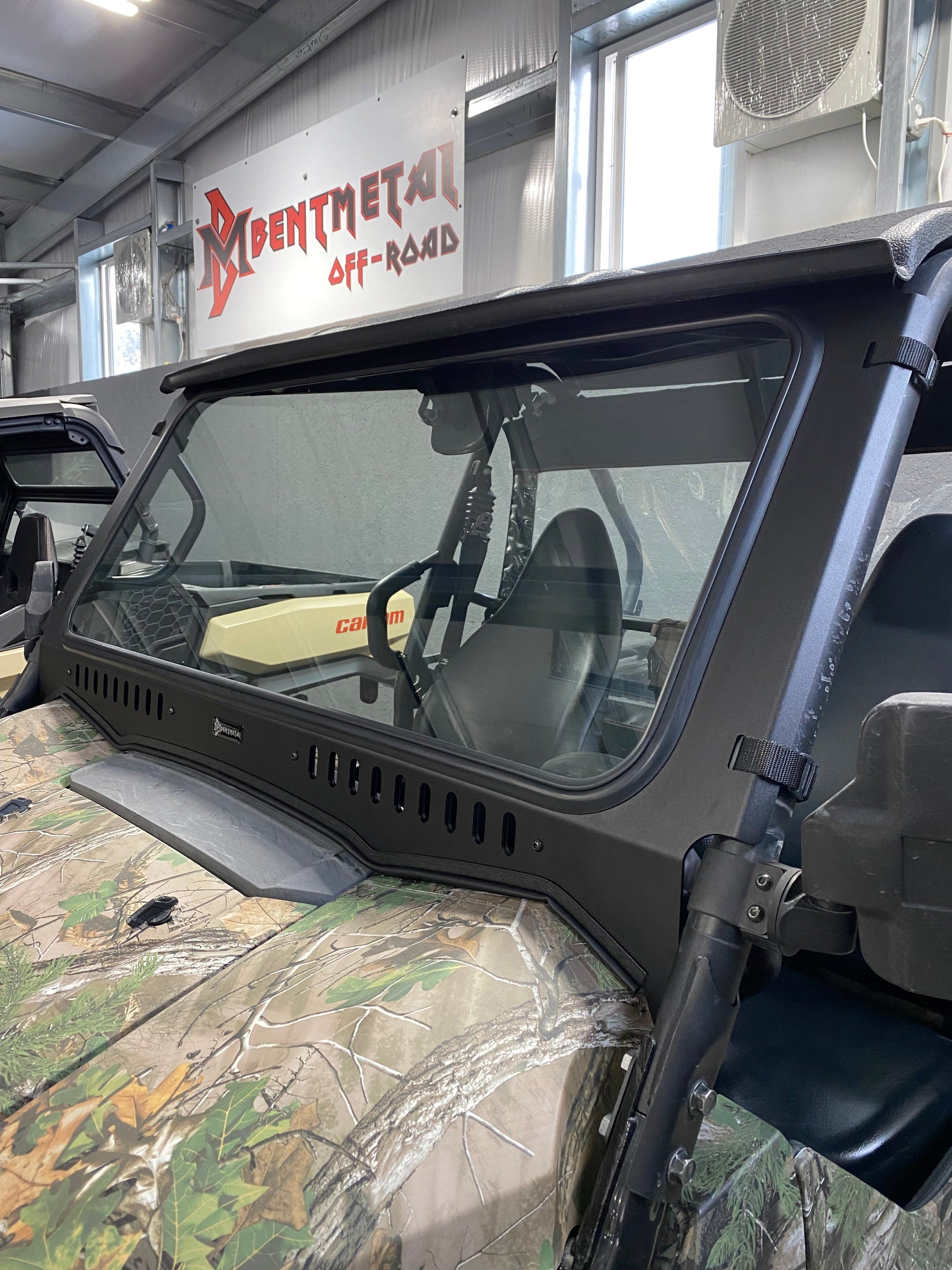 Kawasaki Teryx (2016-2025) Vented Glass Windshield Bent Metal Off-Road