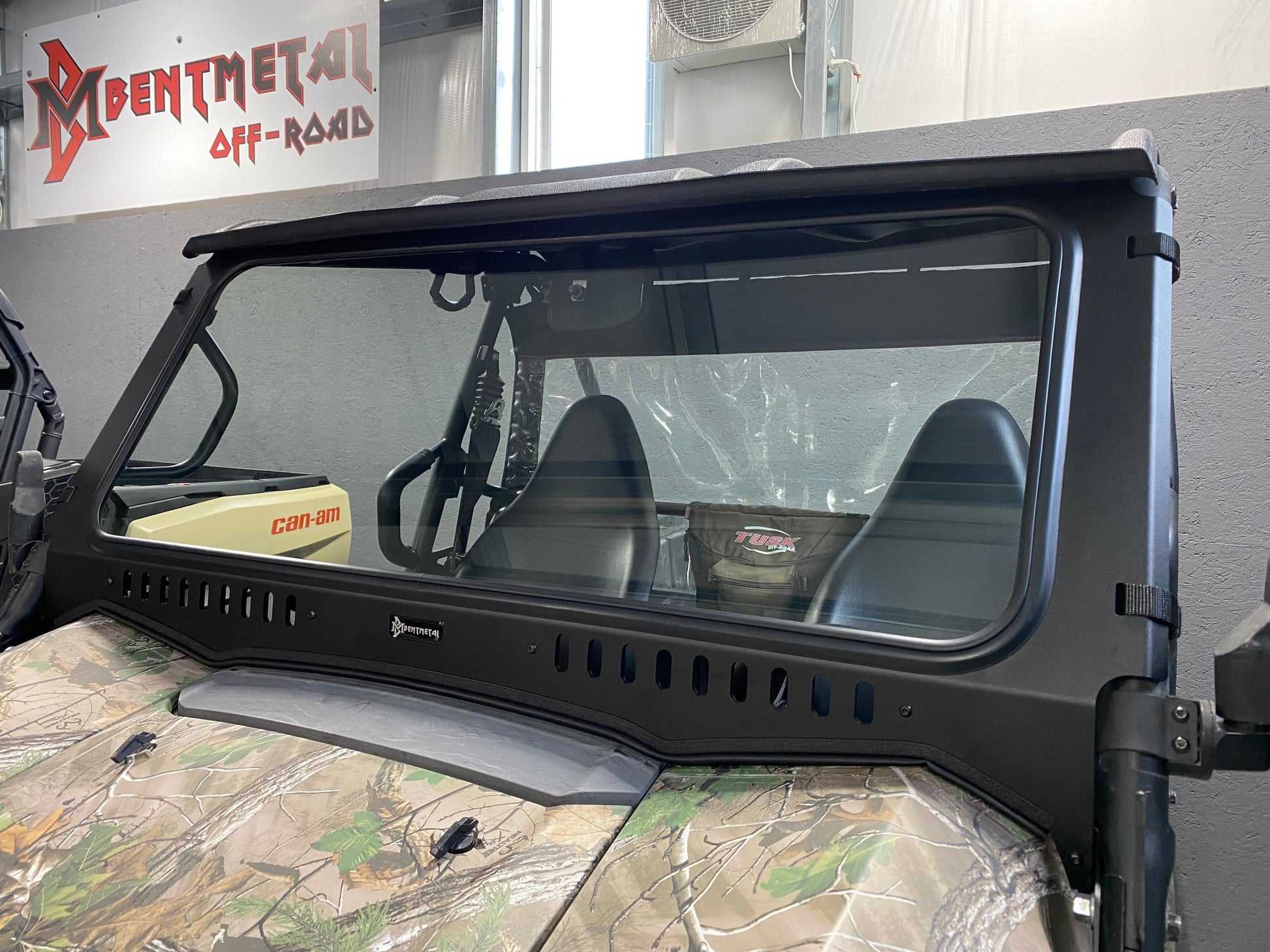 Kawasaki Teryx (2016-2025) Vented Glass Windshield Bent Metal Off-Road