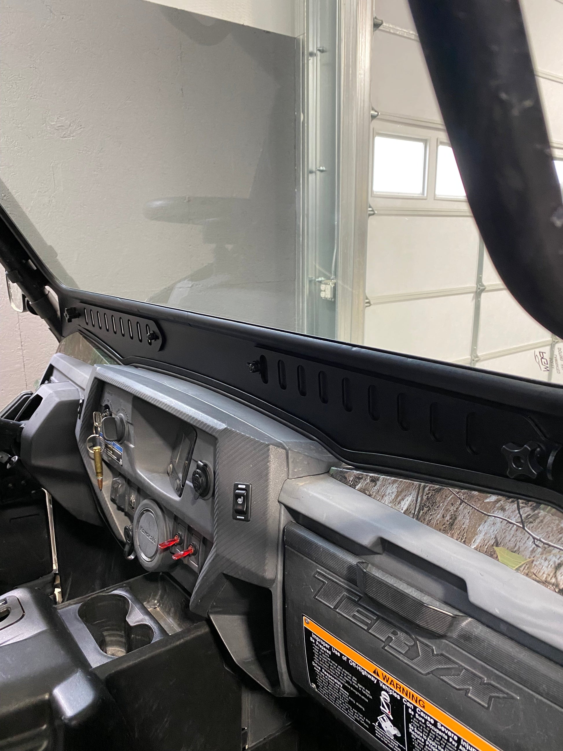 Kawasaki Teryx (2016-2025) Vented Glass Windshield Bent Metal Off-Road