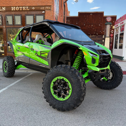 Kawasaki Teryx H2 Vented Glass Windshield Bent Metal Off-Road