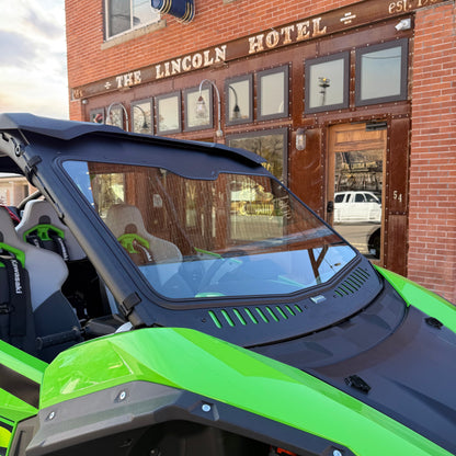 Kawasaki Teryx H2 Vented Glass Windshield Bent Metal Off-Road