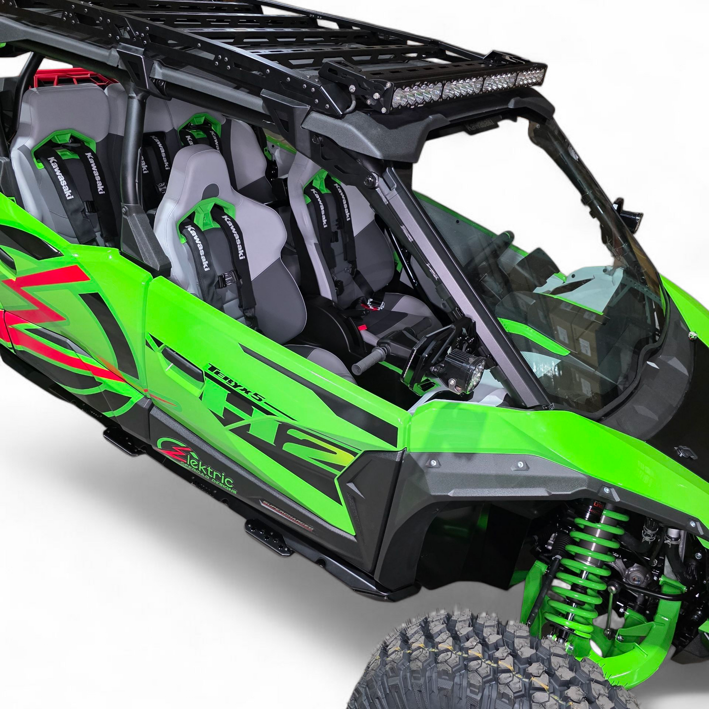 Kawasaki Teryx H2 Volt Rock Steps Elektric Offroad