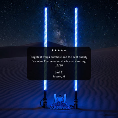 V2 LED Whip Set with Black Out Bases