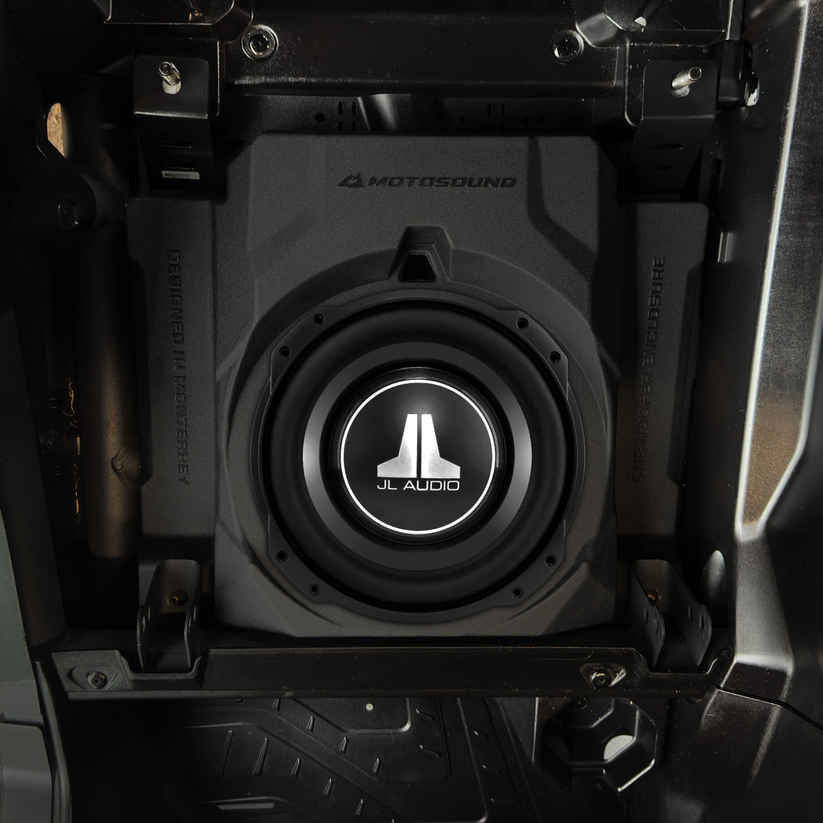 Can-Am Maverick R Front Under Seat Subwoofer Enclosure | MOTOSOUND