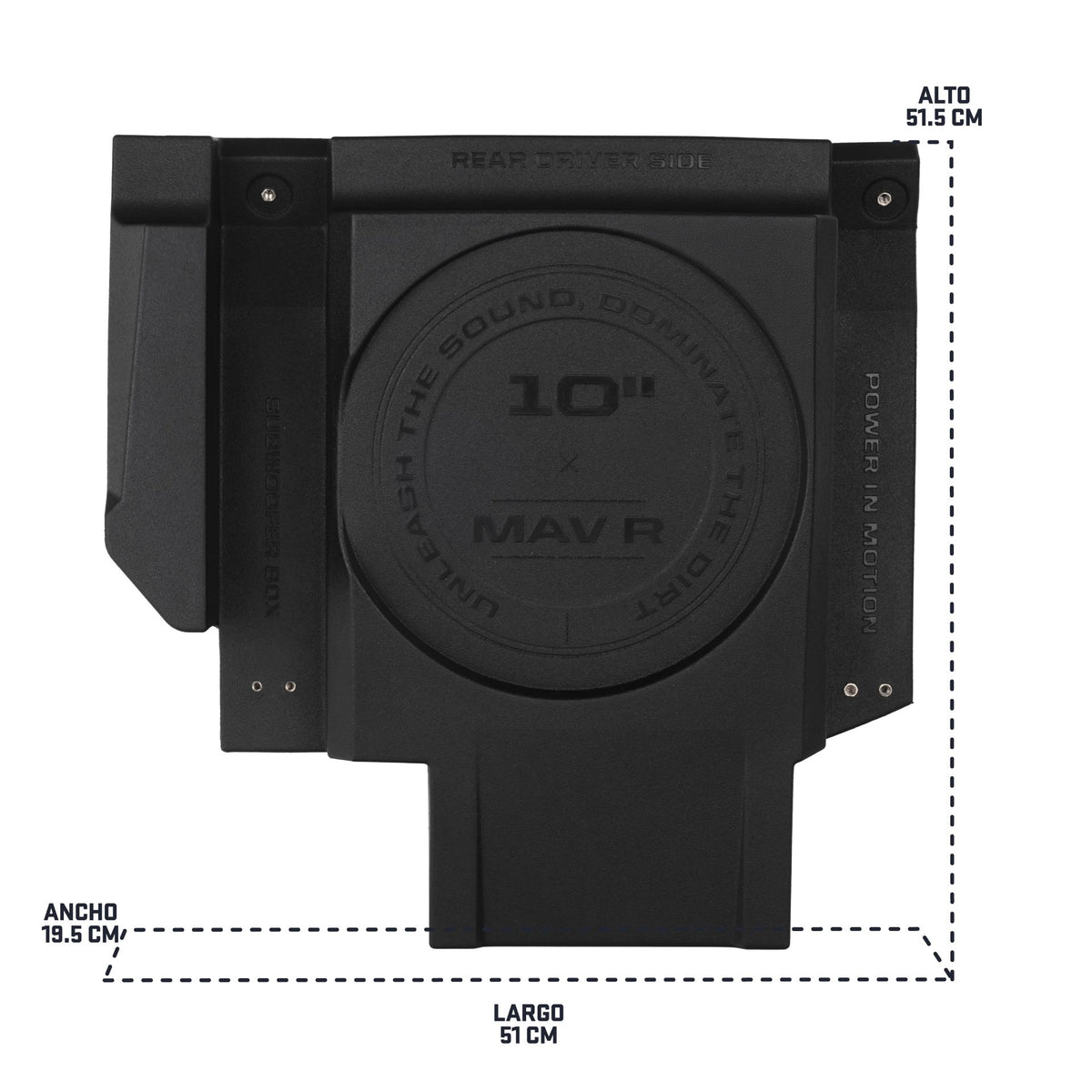 Can-Am Maverick R Dual 10" Rear Subwoofer Enclosures | MOTOSOUND