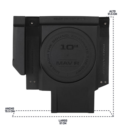 Can-Am Maverick R Dual 10" Rear Subwoofer Enclosures | MOTOSOUND