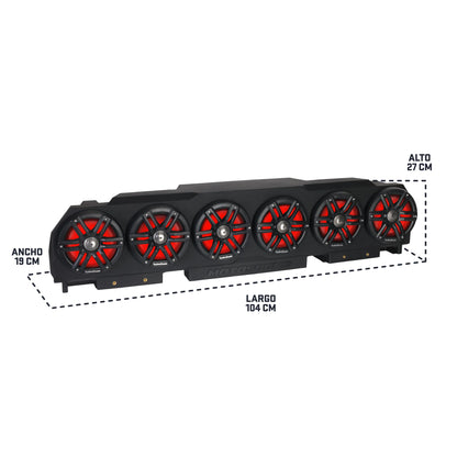 Polaris RZR Pro Rear Behind Head Speaker Enclosure | MOTOSOUND