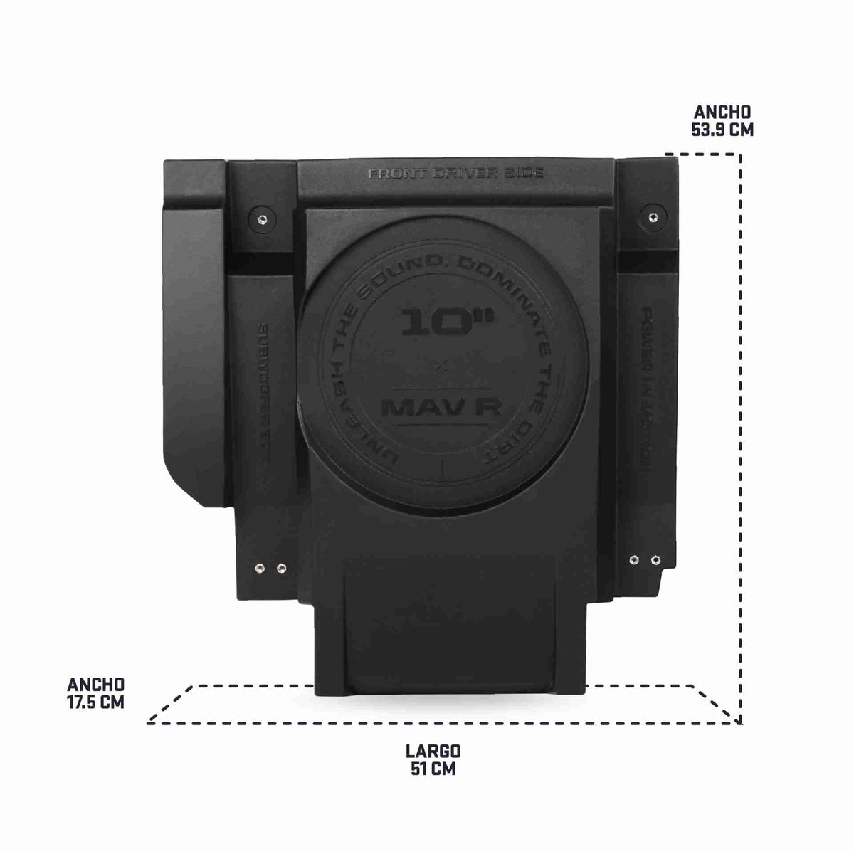 Can-Am Maverick R Dual 10" Front Subwoofer Enclosures | MOTOSOUND