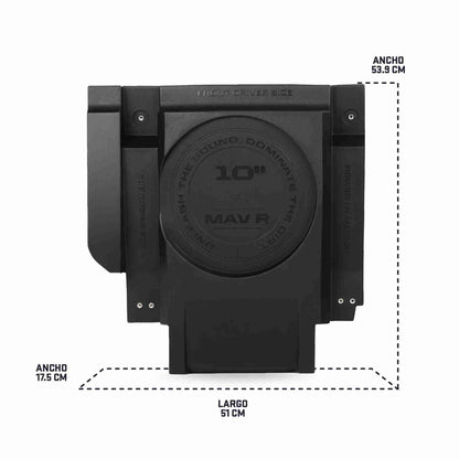 Can-Am Maverick R Dual 10" Front Subwoofer Enclosures | MOTOSOUND