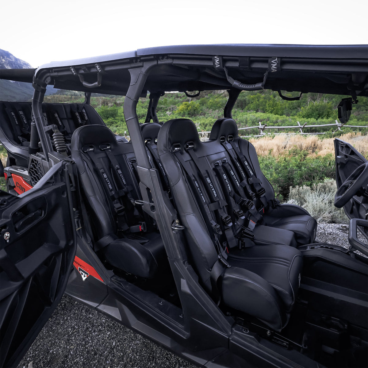 Can-Am Maverick Sport MAX Front Bench Seat with Harnesses | UTVMA