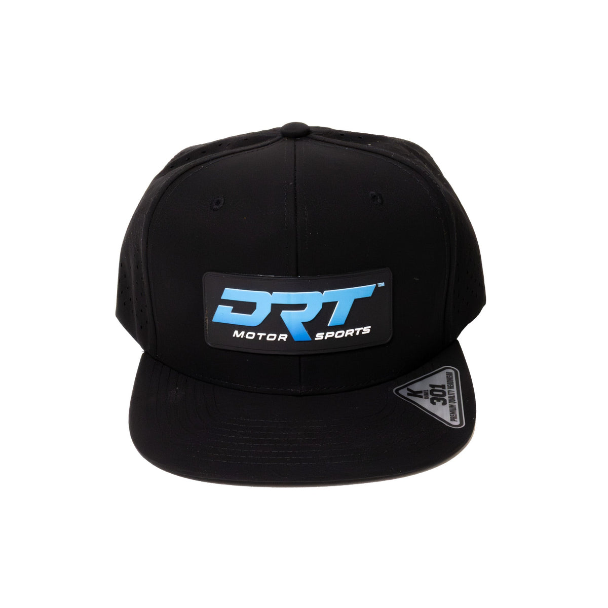 Recharged Series Snap Back Hat (Black/Black) by DRT Motorsports, product view 1
