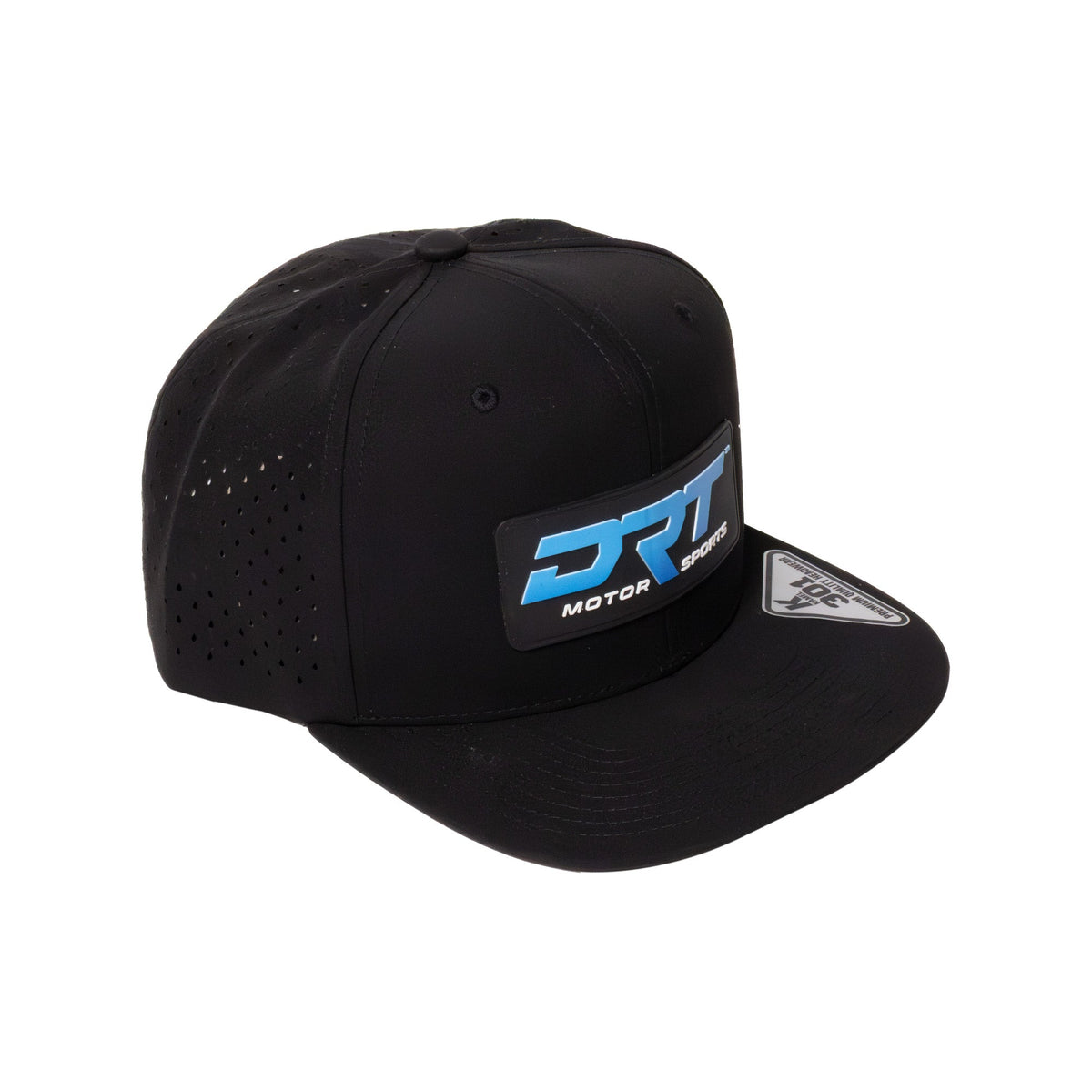 Recharged Series Snap Back Hat (Black/Black) by DRT Motorsports, product view 2