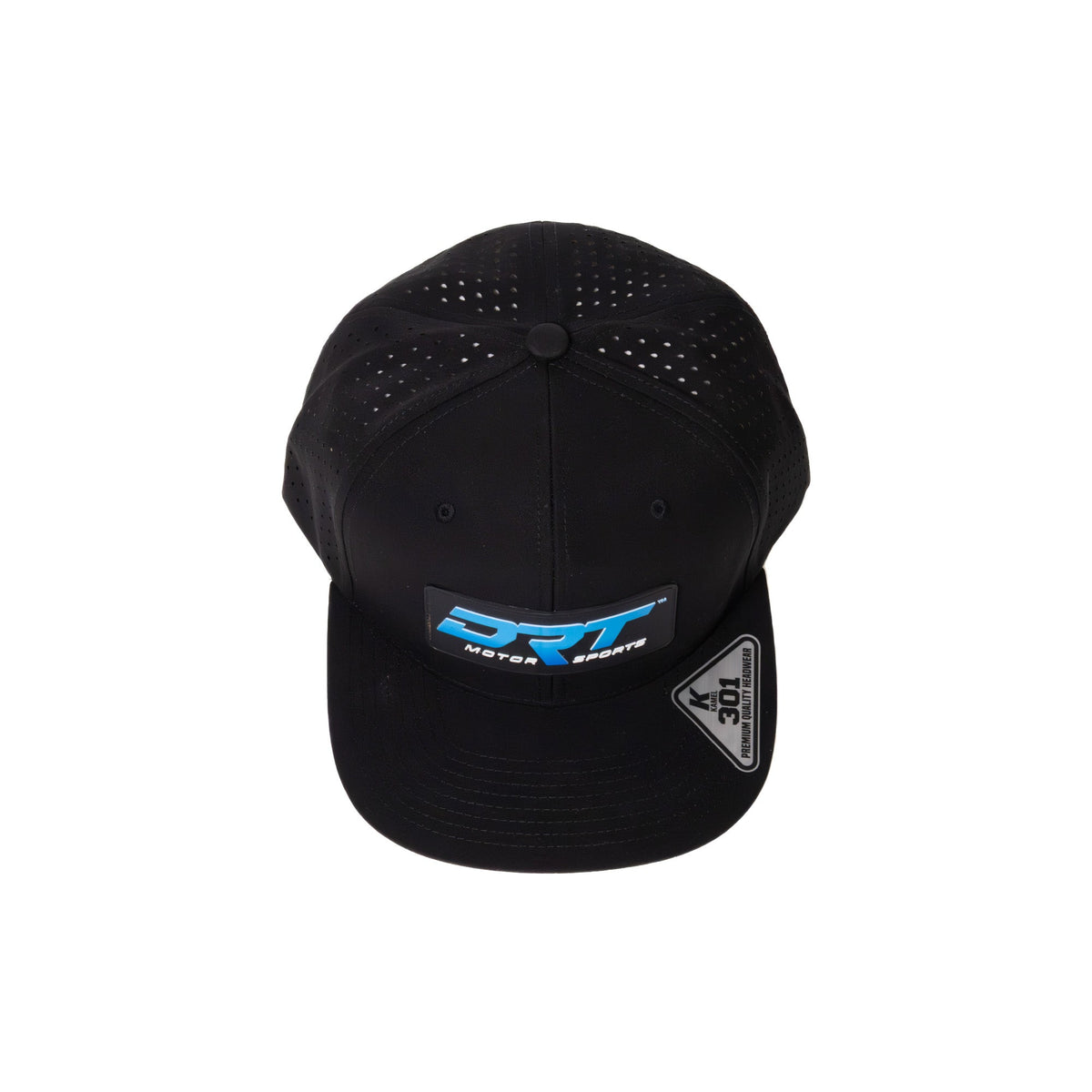 Recharged Series Snap Back Hat (Black/Black) by DRT Motorsports, product view 4