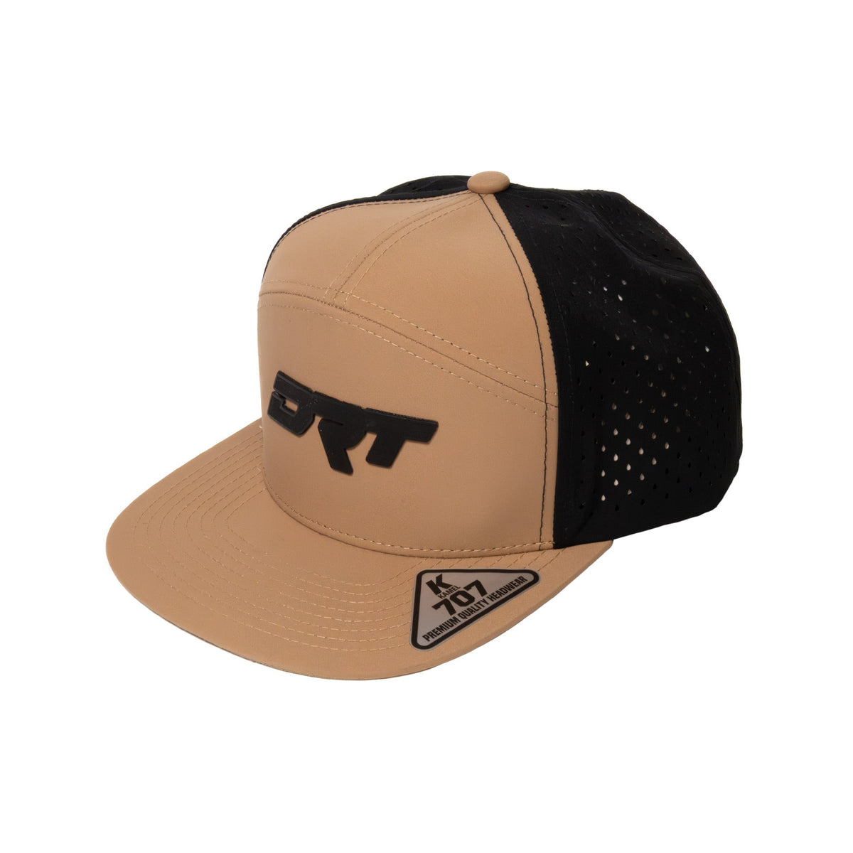 Recharged Series Snap Back Hat (Desert Sand/Black) by DRT Motorsports, product view 2
