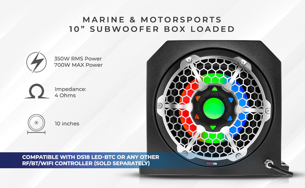 Dual 10" Marine Subwoofer Enclosure