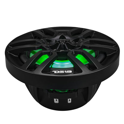 NXL 6.5" 2-Way Coaxial Marine Speaker with LED RGB Lights | 100W RMS 4-Ohm