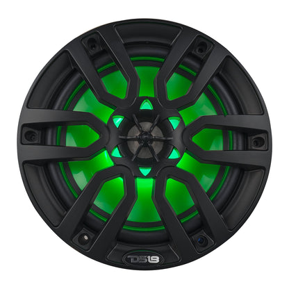NXL 8" 2-Way Coaxial Marine Speaker with LED RGB Lights | 125W RMS 4-Ohm